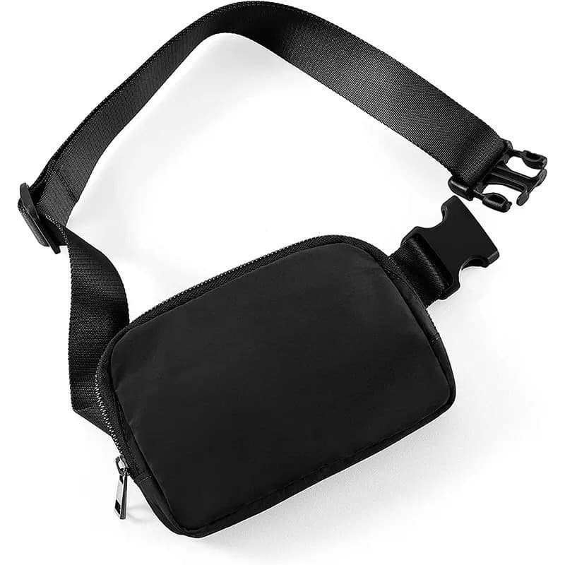 Cross-border Lulu-style nylon waterproof waist bag, chest bag, crossbody bag, outdoor sports running portable waist bag for men and women