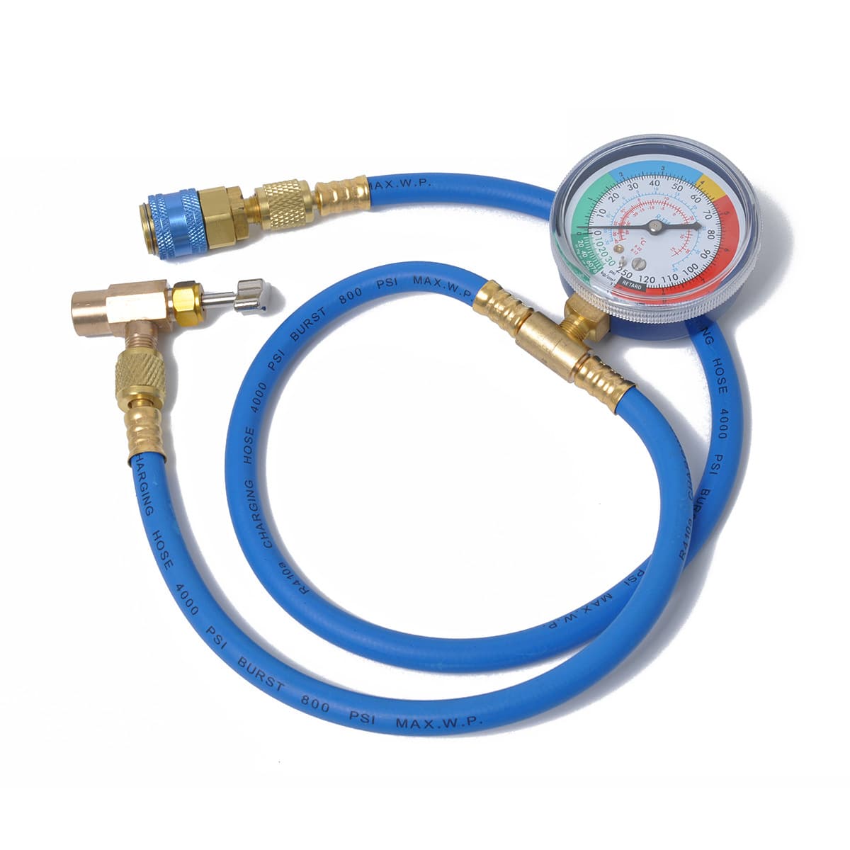 Cross-border Premium Combo Set 134A Refrigerant Gauge Refrigerant Pressure Gauge Car Air Conditioning Refrigerant Hose Refrigerant Charging Hose