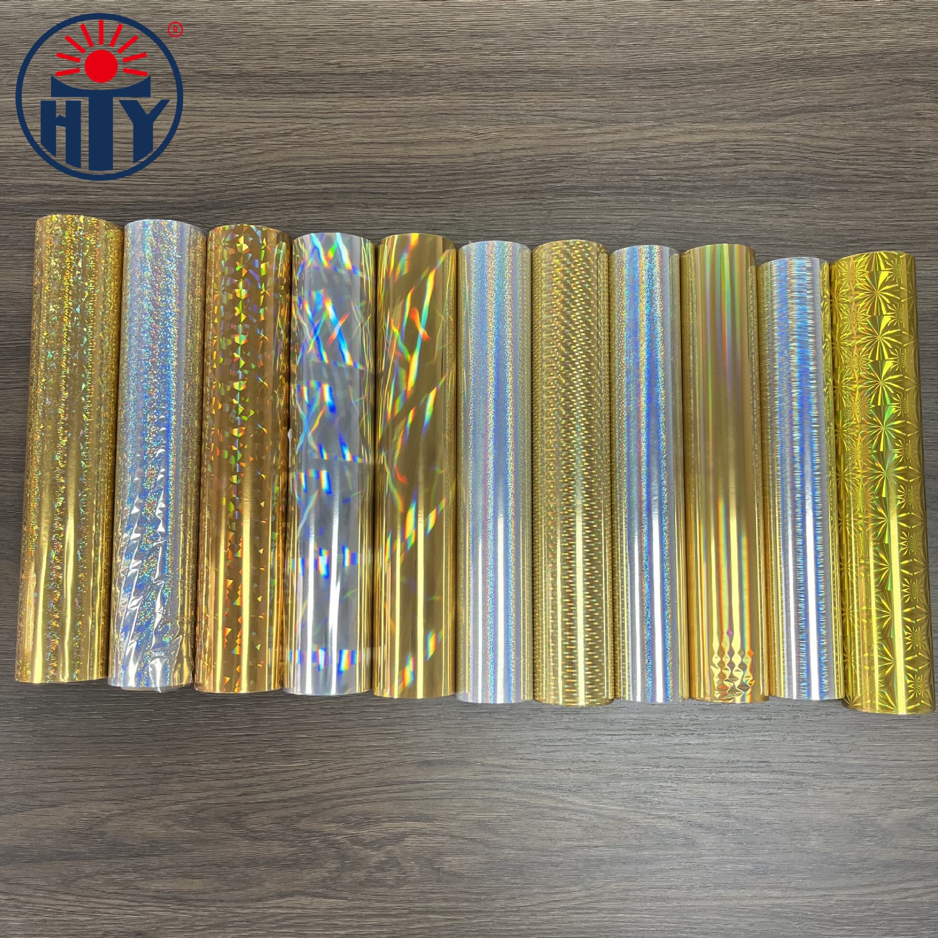 Red Sun Electrochemical Aluminum Laser Hot Stamping Foil Gold Silver Laser Effect for Paper and Film Universal Type In Stock