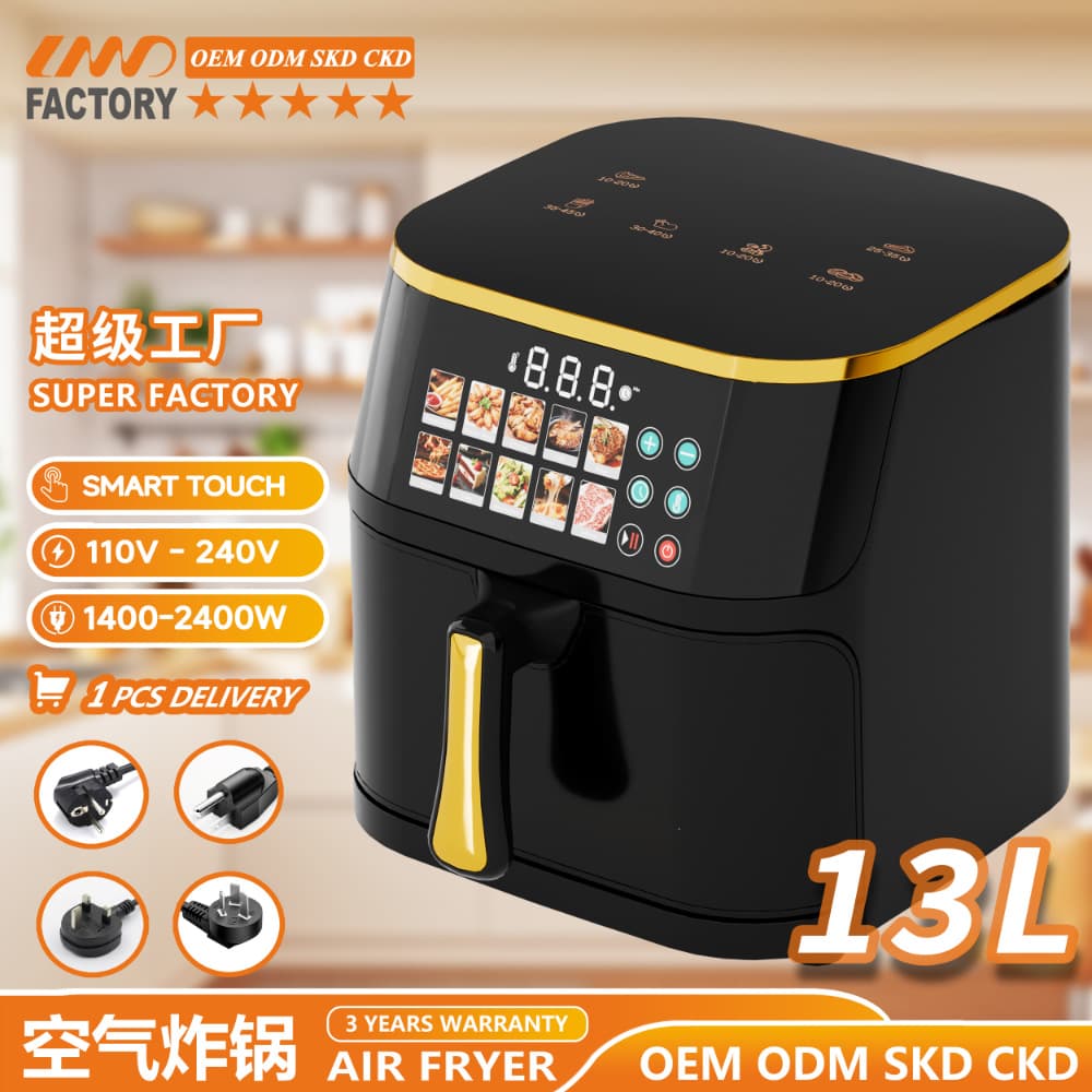 Air Fryer for Export, Smart Home Electric Fryer with Digital Control, Large Capacity, US Standard, One-Piece Drop Shipping