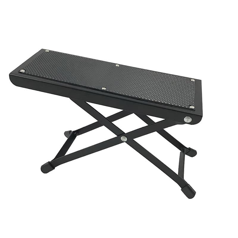 Guitar Pedal Guitar Accessory Multi-position Folding Guitar Footrest Height Adjustable Non-slip Surface Guitar Pedal