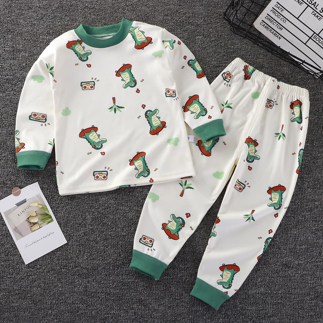 2025 New Kids Underwear Set Boys Girls Autumn Thermal Underwear Pajamas Homewear Wholesale