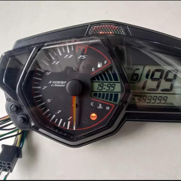 Motorcycle Modification Domestic R3 Sportbike LCD Dashboard Baodiao V6 Universal Modification Adjustable Speed RPM