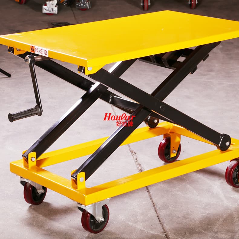 SG300 Screw Lift Platform Truck for 300/500kg, Manual Mechanical Handcart with Screw Platform