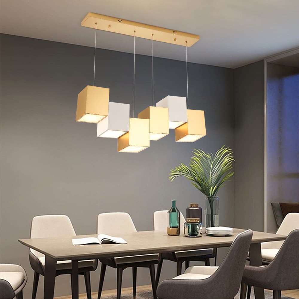 Cream-style dining room chandelier, minimalist living room main light, ambiance pendant light for guesthouse, tea room, bar counter, and living room
