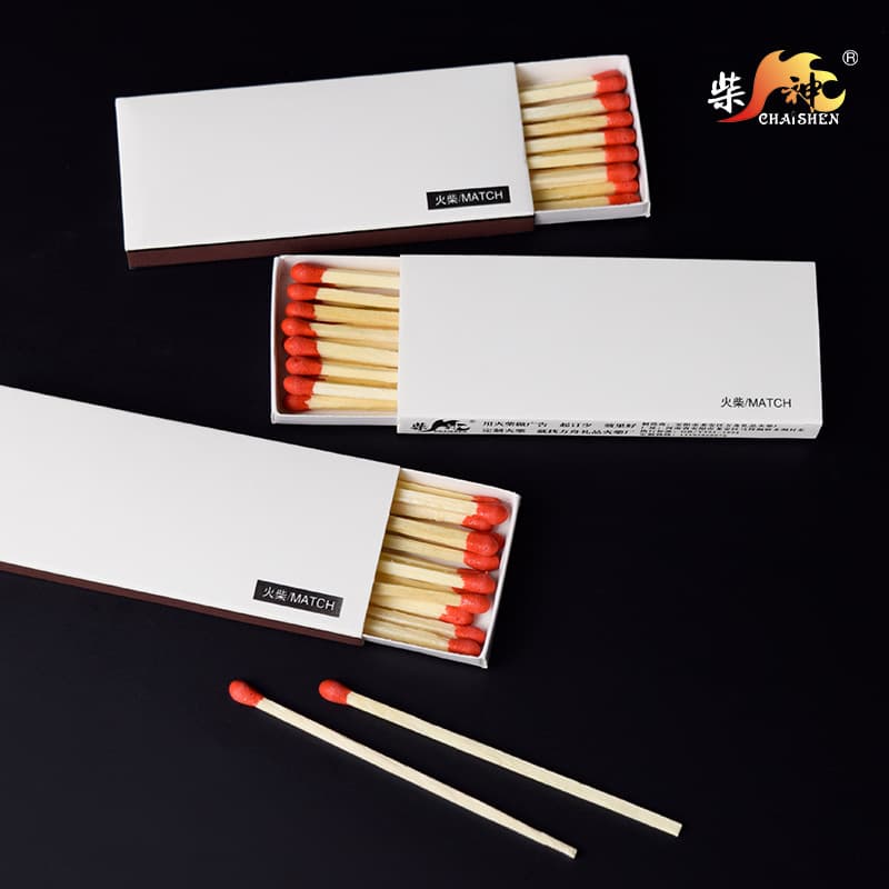 Wholesale Aromatherapy Candle Long Stick Matches Extended Cigar Grilling Fish Takeout Cake Shop Baking Matchbox