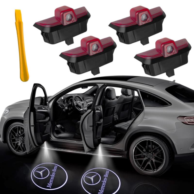 For Mercedes-Benz Welcome Light W204 C-Class Laser Projector Door Light Mercedes C-Class Ambient Light