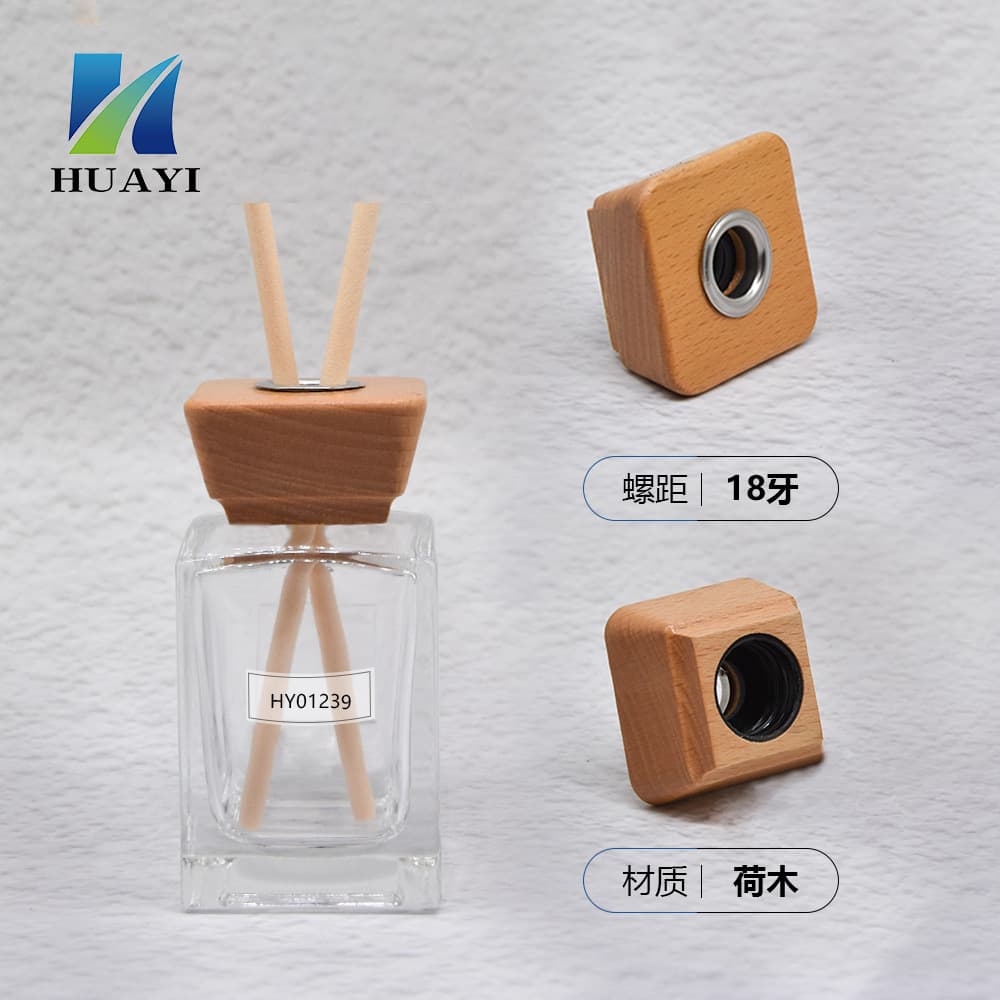 18 tooth lotus wood aroma diffuser cover small aromatherapy essential oil solid wood diffuser cover high-end gift box fragrance aroma diffuser wooden cover