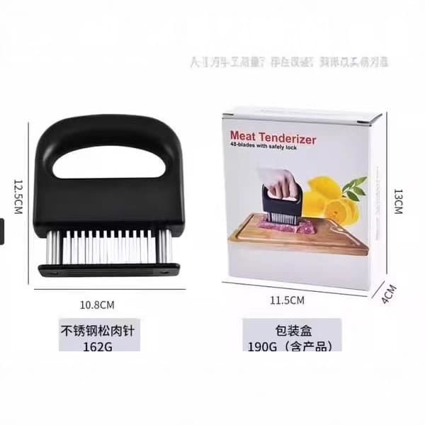 Stainless Steel Meat Tenderizer Needle Household Kitchen Steak Tendon Breaker Chicken Leg Steak Meat Pricker