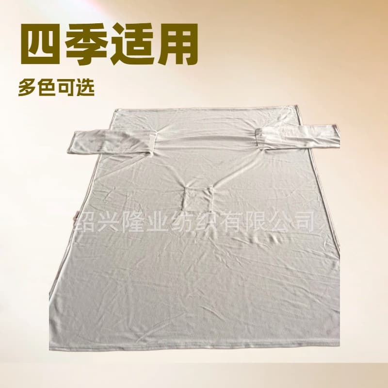 Shaoxing Reliable Factory Sleeved Double-sided Fleece Blanket TV Blanket Lazy Double-sided Fleece Blanket
