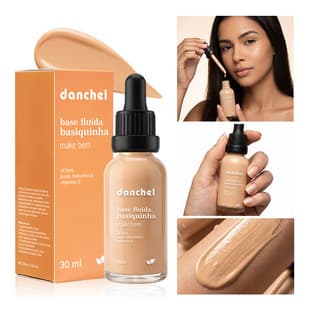 Latin America Cross-Border Exclusive danchel Long-Lasting Lightweight Foundation, Dropper Type, Brazil Stock, Portuguese Packaging