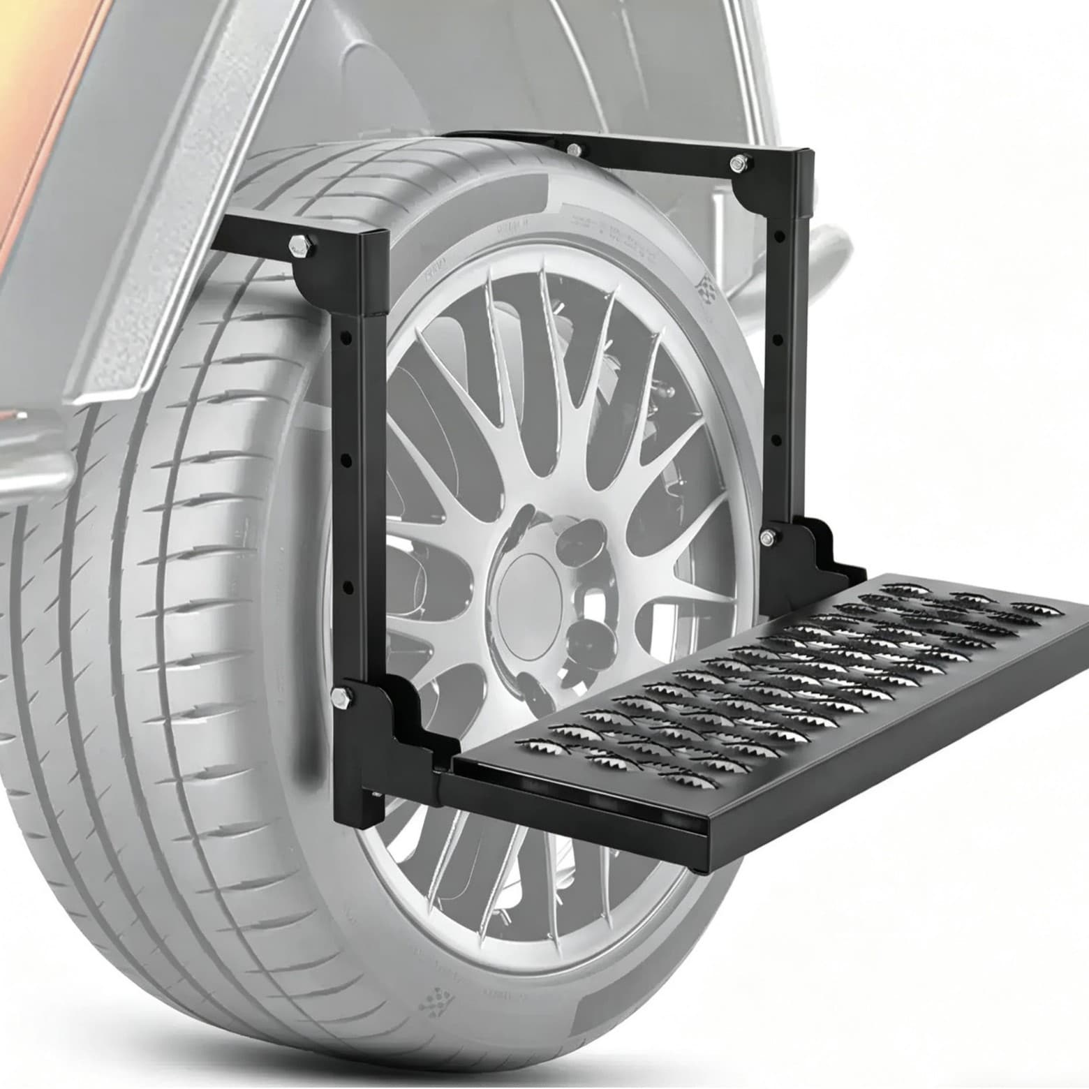 Car Tire Step Ladder Pedal, Foldable Tire Step for Off-Road SUV, Truck Climbing Step