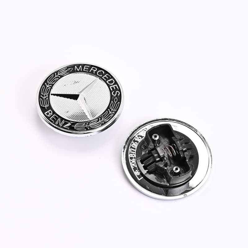 Compatible with Mercedes Hood Emblem for C-Class E-Class C200 C260 E200L E300L Hood Ornament Modification Car Logo