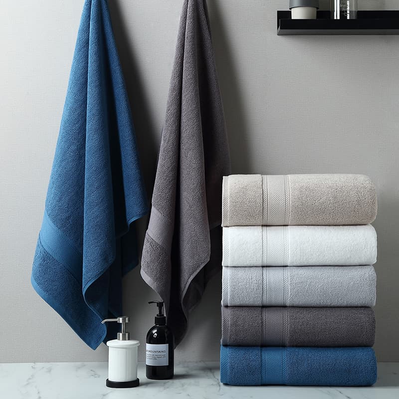 Five-Star Hotel Thickened Bath Towel Adult Men and Women Home Use Pure Cotton Quick-Dry Non-Shedding Logo