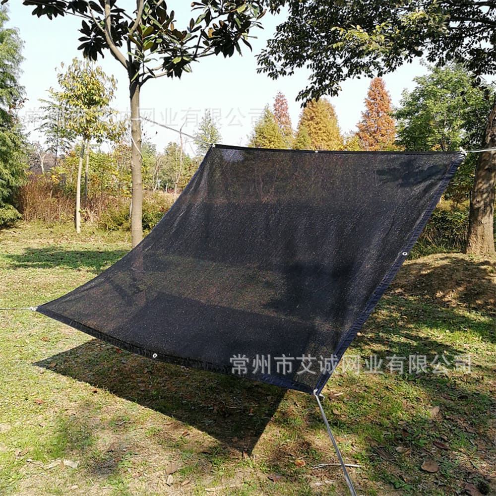 Shading and UV protection, shade netting with edging, privacy green, high-density black, windproof, dark green, anti-aging dark green