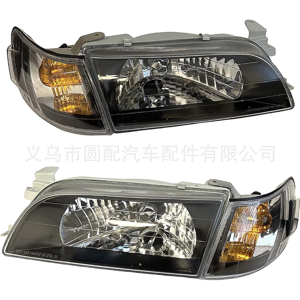 For Toyota Corolla AE101 1999 Crystal/Black Glass/PC Headlight Car Lighting Fixture