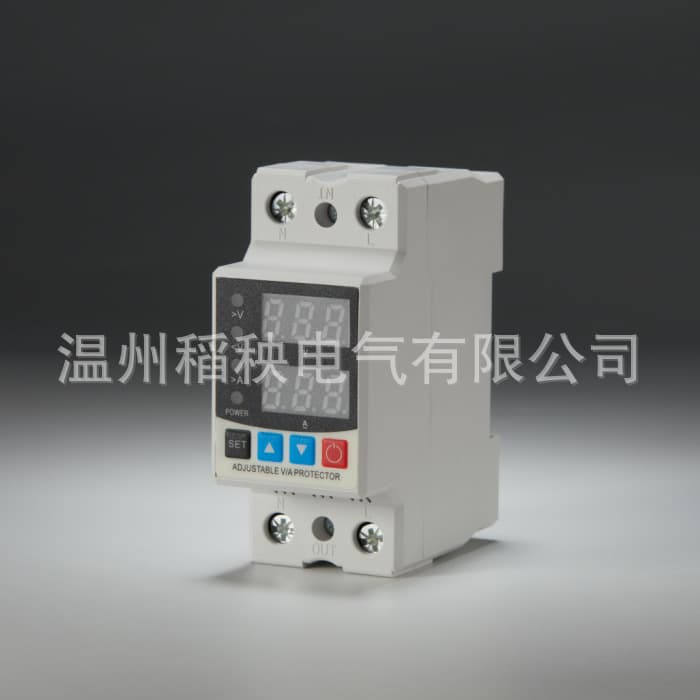 Auto-reset Over/Under Voltage Protector for Home Use, Single-phase Delay Power-off Protection Switch Circuit Breaker 220V