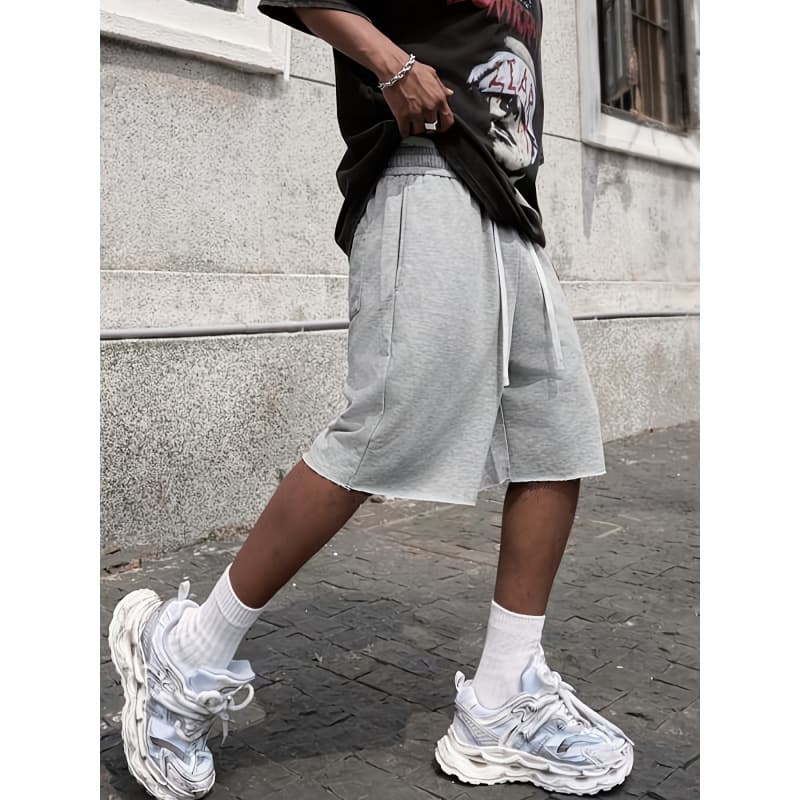 V 17766 Men's hip hop capris men's hip hop mid-length pants cross-border AliExpress
