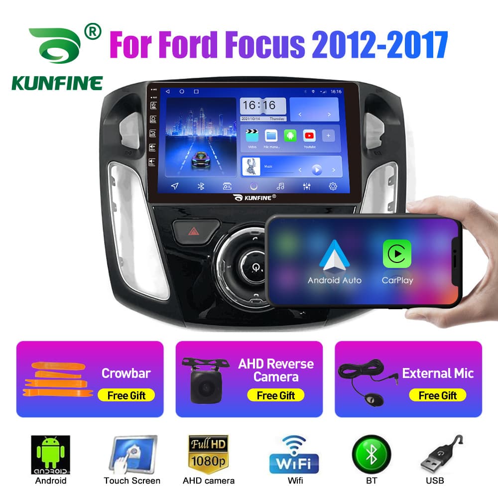 Compatible with Ford Focus 2012-2017 Android Car Navigation GPS Reverse Camera All-in-One