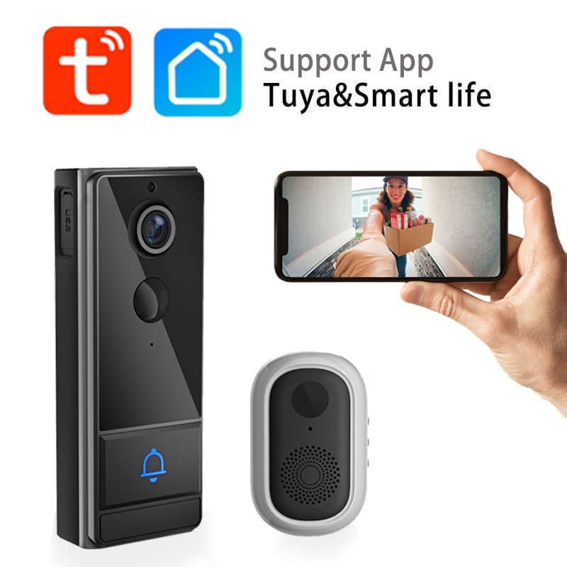Tuya Smart Video Intercom Doorbell, High-Definition Home Security Wi-Fi Visual Camera
