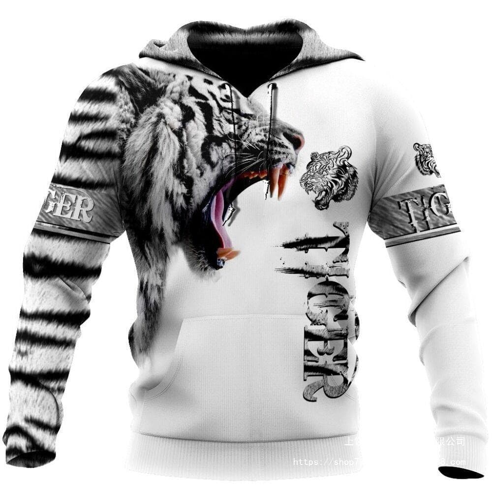 Classic Animal Pattern 3D Digital Print Fashion Hoodie for Cross-Border Independent Station POD Custom