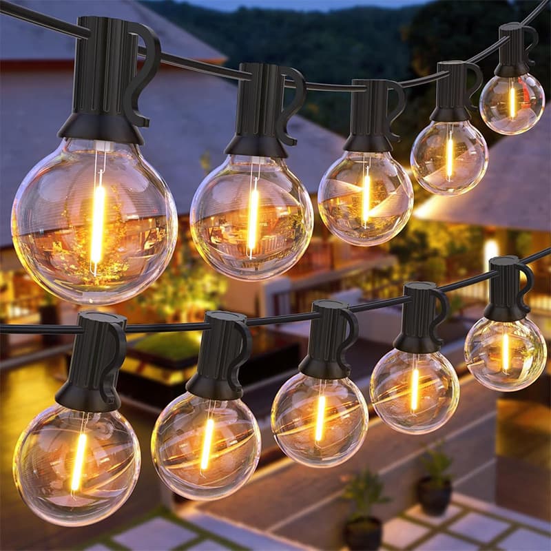 Amazon Best-Selling G40 String Lights Outdoor Waterproof Bulb String Lights Patio Camping Atmosphere Decorative LED String Lights