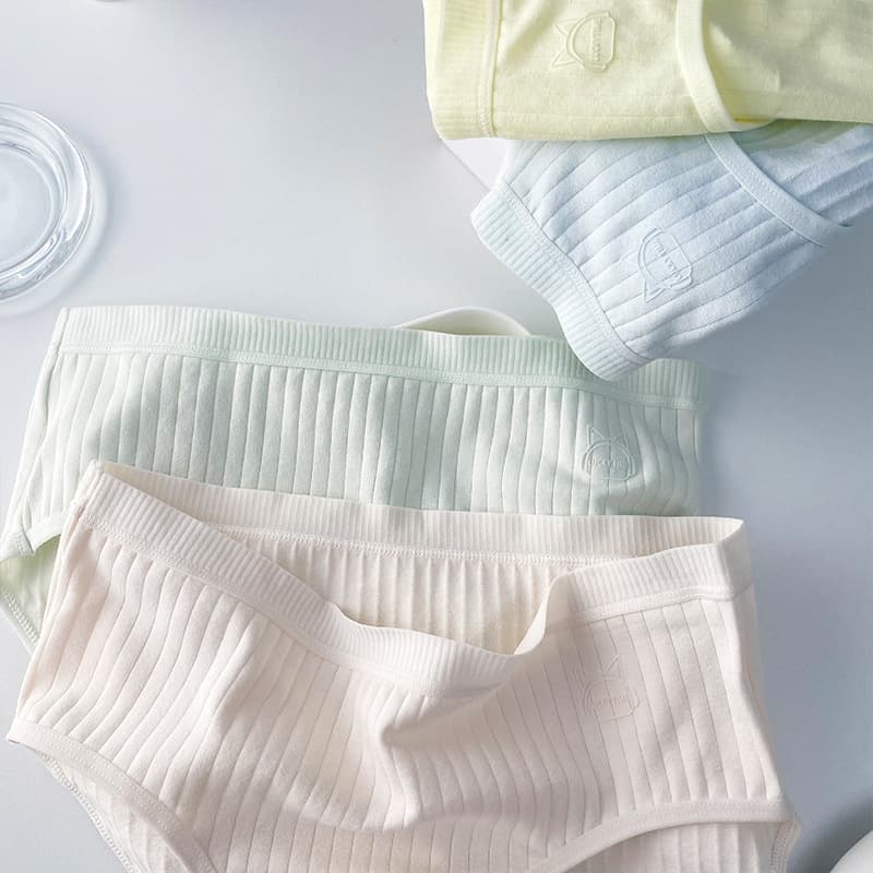 Factory wholesale women's cotton underwear, original soft cotton girl mid-rise full cotton gusset plus size triangle panties free shipping