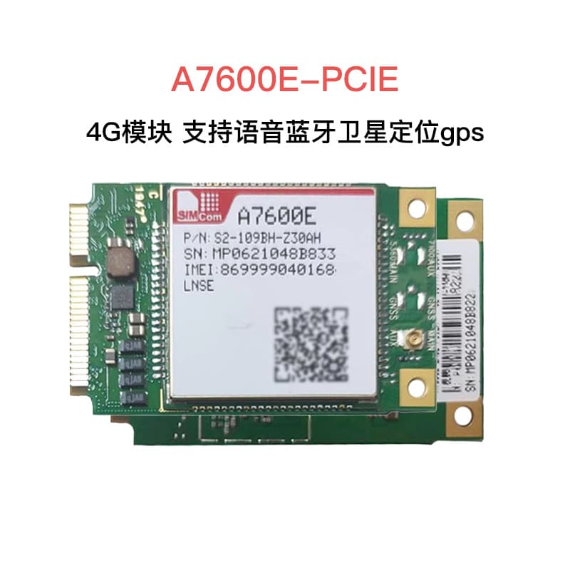 SIMCom CAT1 A7600E-MINIPCIE Module, Supports Voice and GPS