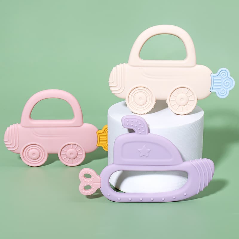 2026 new maternal and child products, car chewing gum, airplane teething gum, baby teething stick, silicone toy, anti-eating hand chewing gum