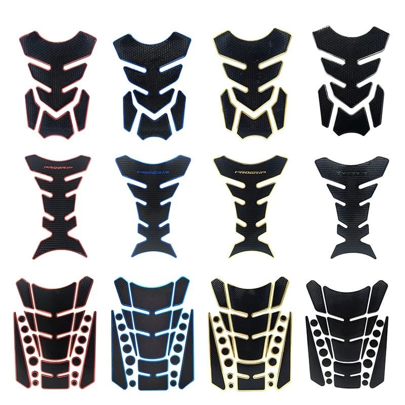 Motorcycle Fuel Tank Cap Sticker PVC 3D Car Sticker Engine Hood Decal Body Decal Fish Bone Car Decal