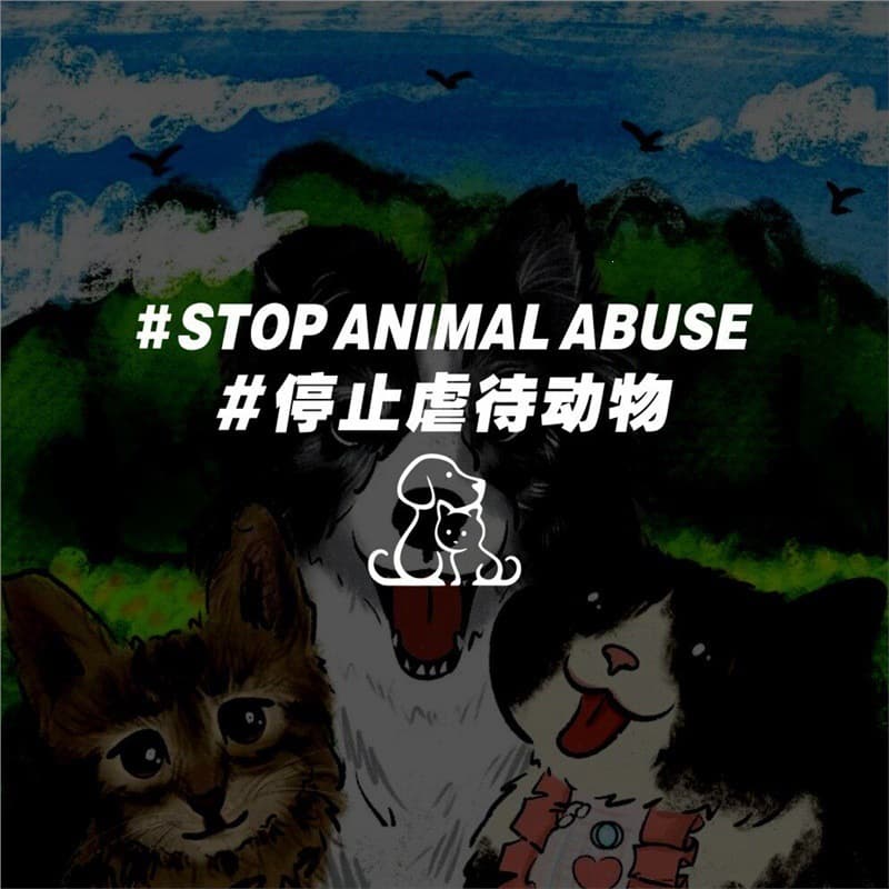 Call to protect animals car stickers, stop animals, oppose suppression and harm animals stickers, car glass stickers, hollow stickers