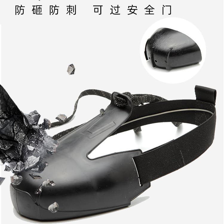 Cross-border Safety Shoes Visitor Steel Toe Cap Safety Shoe Cover Anti-Smash Shoe Cover Plastic Steel Toe Cap