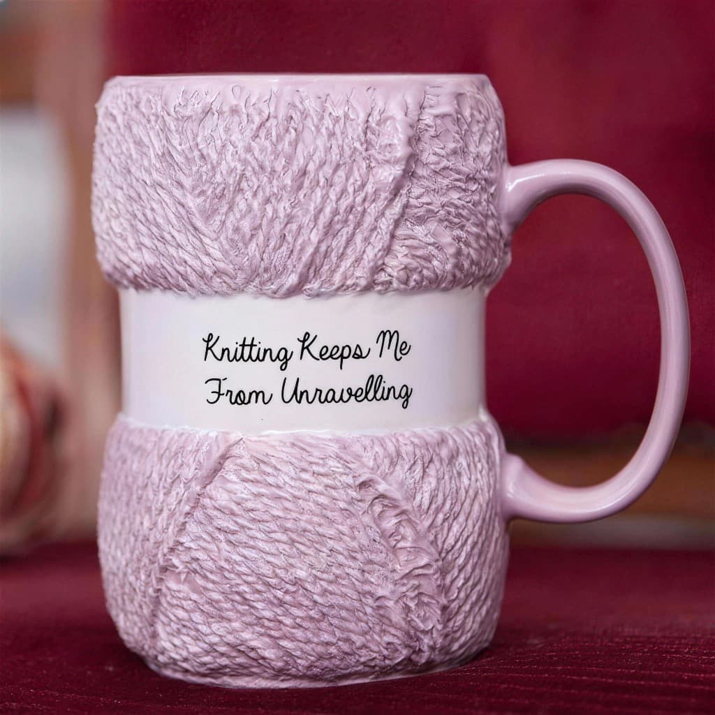 Cross-border Creative Wool Cup Novelty Ceramic Cup Cute Personalized Knitted Mug Yarn Coffee Cup Office