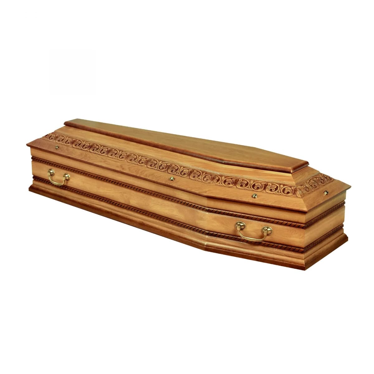 Solid wood men and women longevity boxes funeral supplies coffins wooden paulownia coffins with handles funeral longevity materials European urns