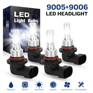 Cross-border Car Fog Light LED Front Fog Light 3570 Golden Light 80W / H4 / 9005 / 9006 / Modified High Brightness Bulb