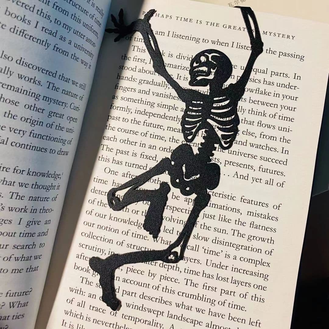 Skull Metal Simple Hollow Inspirational Creative Bookmark Gift In Stock Ukrainian Dance Reading