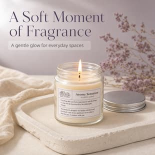 Clear Glass Cup Scented Candle Smoke-Free Soy Wax Candle Candle Wax Cup Bedroom Fragrance Niche High-End Gift