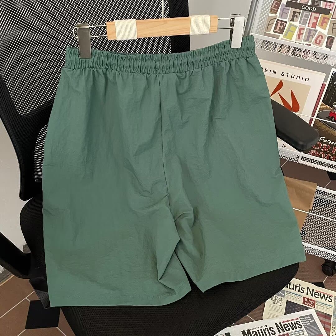 Source Factory Men's Shorts Summer Thin Quick-Dry Embroidered Beach Shorts Trendy Loose Basketball Five-Point Casual Sports