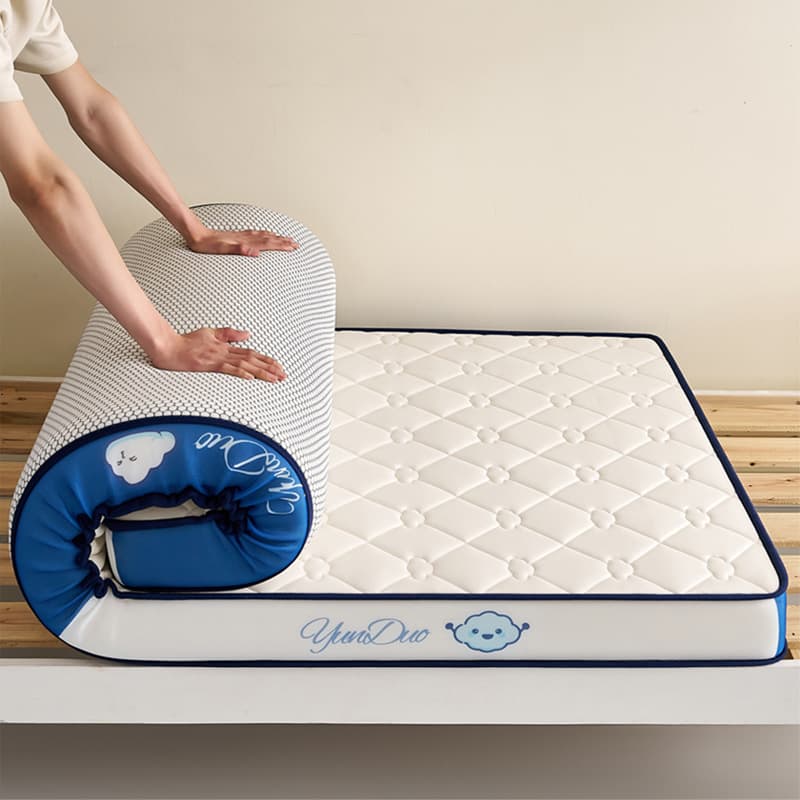 Antibacterial Memory Foam Latex Mattress, Thickened Foldable, Specifically for Student Dorms, Tatami Single/Double Mattress