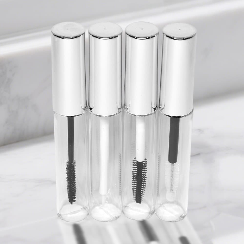 Factory Direct Mascara Tube Cylindrical 8ml Eyeliner Tube Empty Tube Transparent Mascara Tube Empty Tube Cosmetic Packaging