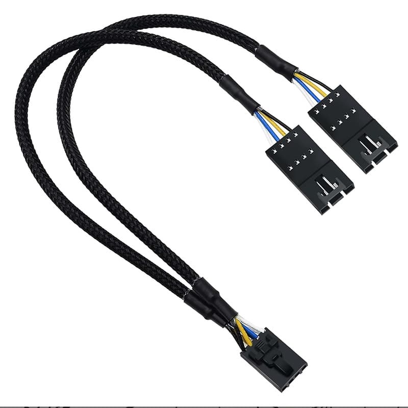 Fan RGB Splitter for Corsair RGB Hub 4-pin 1-to-2 20cm
