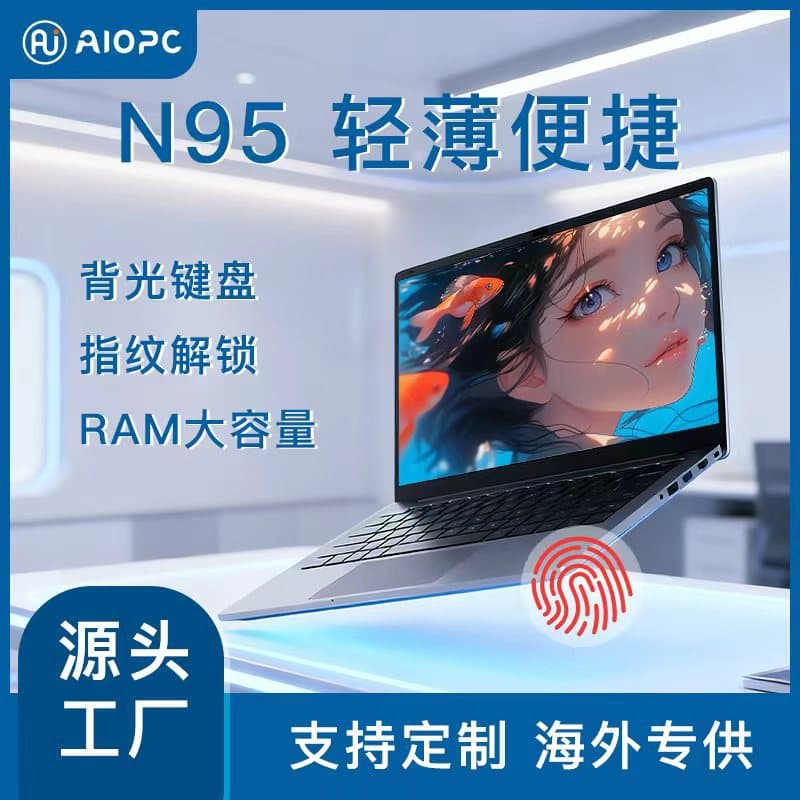 Celeron 15.6-inch N95 Laptop Gaming Office Factory Direct Supply Cross-border Wholesale Laptop
