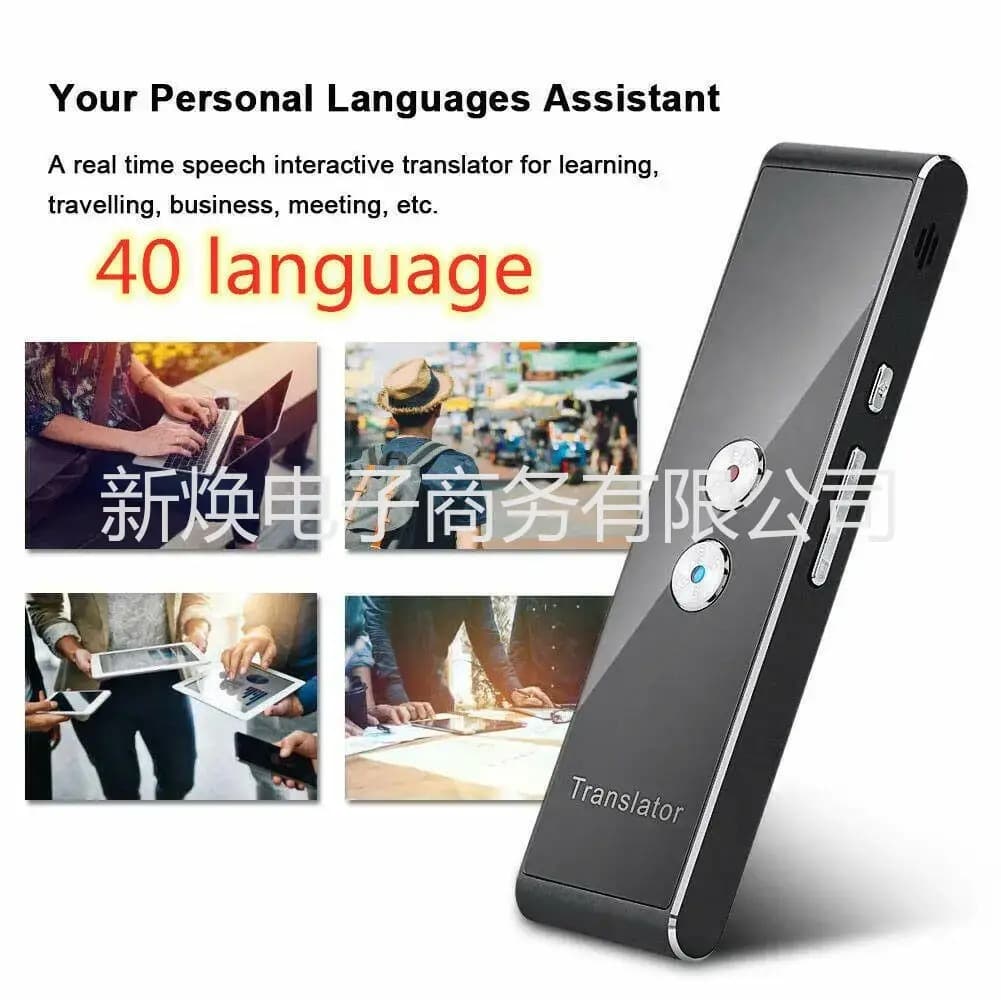T8+ Bluetooth Translator - Voice Synchronous Multilingual Instant Interpreter, Portable Translation Stick