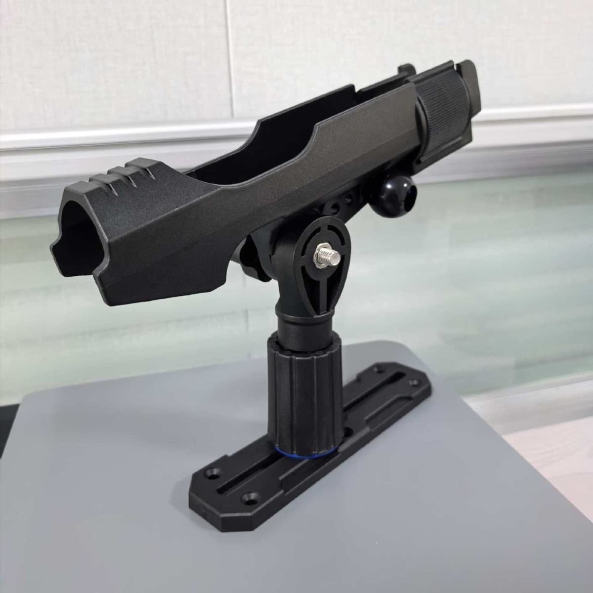 Cross-border Stock Adjustable Track Fishing Rod Holder Marine Fishing Rod Mount Plastic Fishing Rod Seat Kayak Fishing Gear