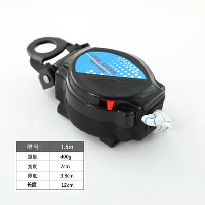 Webbing Type 1.5m Fall Arrester Full Body Five-Point Safety Harness Webbing Anti-Fall High Altitude Work Descending Self-Locking
