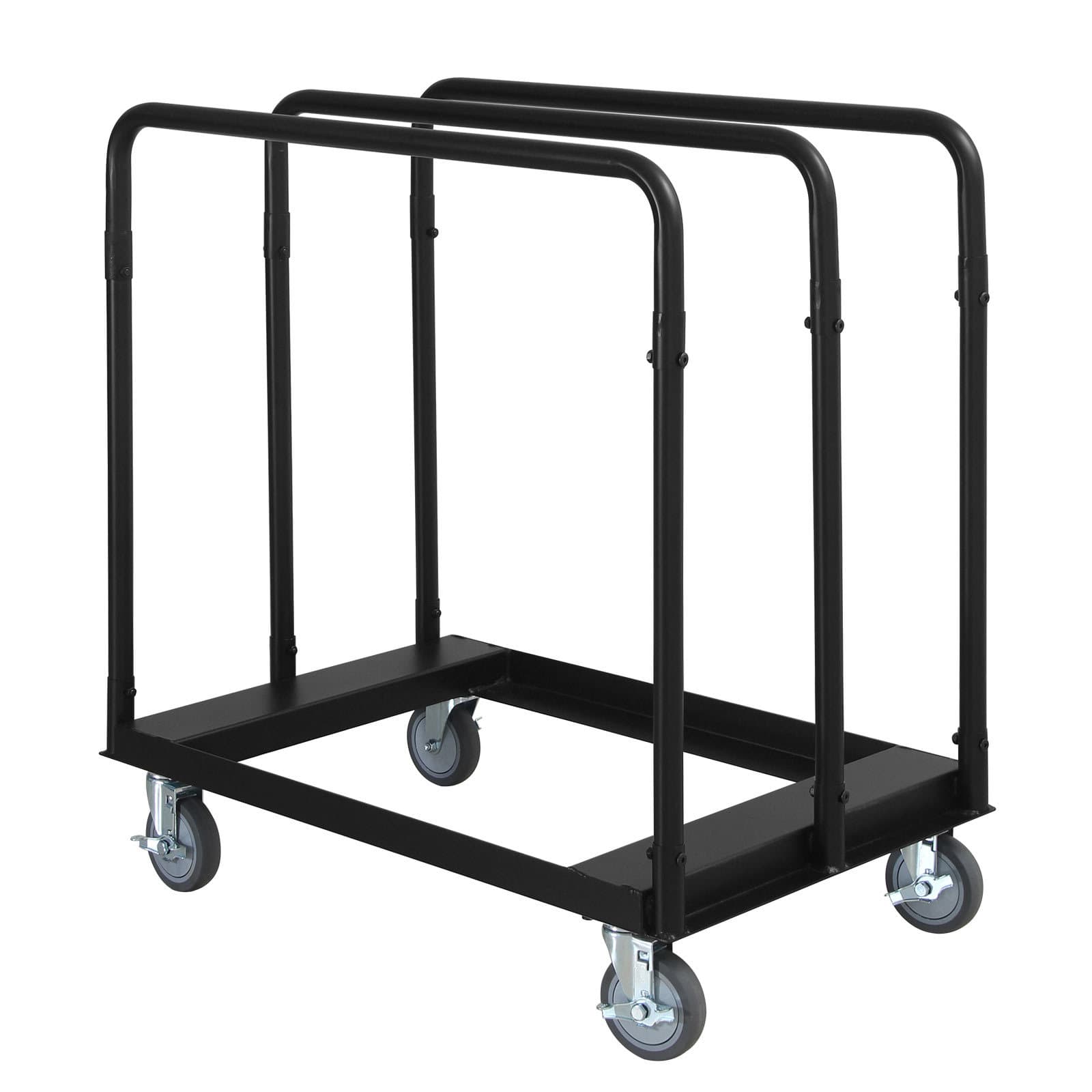 American Style 1500 lbs Hand Truck, Foldable Plate Mobile Cart with Swivel Casters for Heavy-Duty Drywall