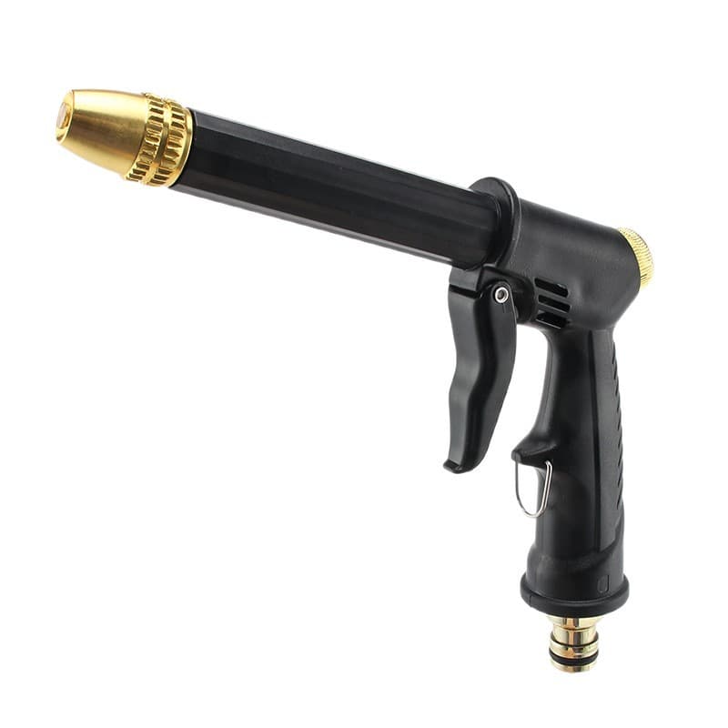 Factory Wholesale Black Plastic Body Copper-Plated Powerful Car Wash Water Gun Household Shower Head Wholesale High Pressure Water Gun for Car Washing