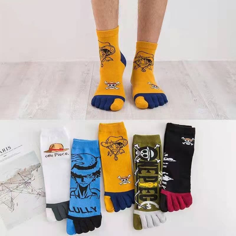 Men's Toe Socks, Mid-Calf All-Season Sports Casual Fashion Socks, Moisture-Wicking Breathable Odor-Resistant Toe Separator Socks