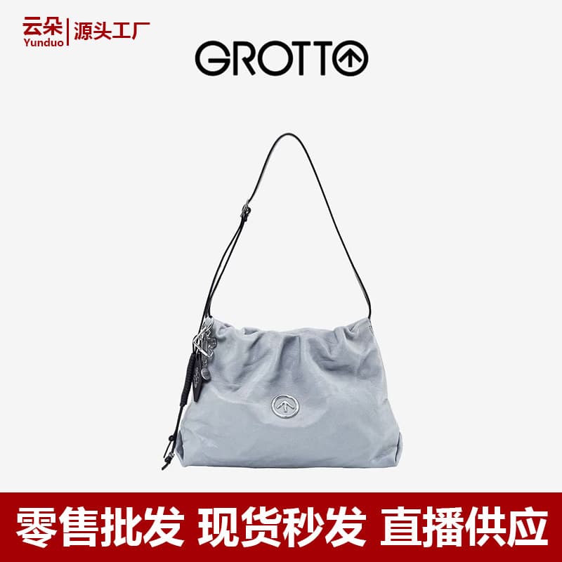 GROTT 25 Year Maple Thorpe Co-branded Garbage Bag Sheepskin Commuter Large Capacity Single Shoulder Crossbody Bag