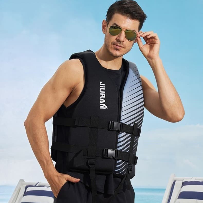 Cross-border direct selling children's adult water life jackets lightweight swimming anti-drowning vest belt portable buoyancy jacket